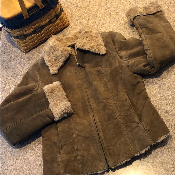 Black Rivet Jackets & Blazers - Black Rivet Brown and Tan Suede Jacket M